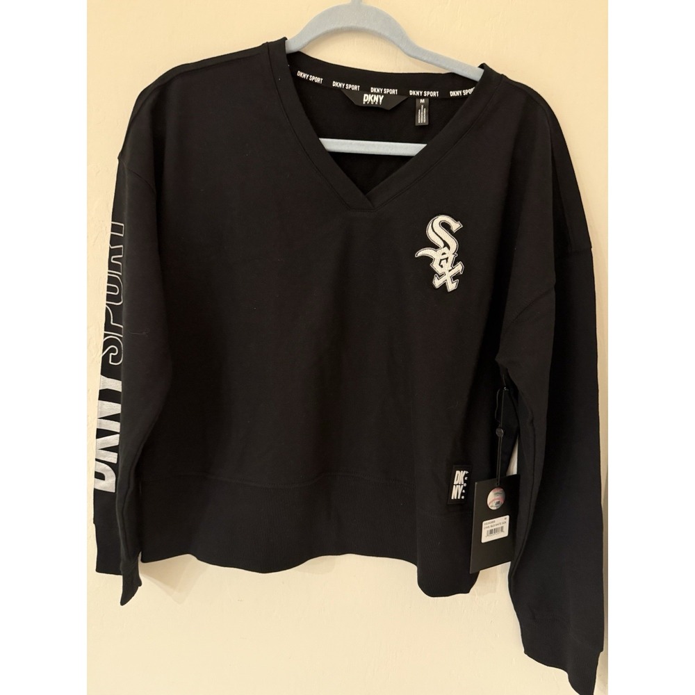 DYNK Sport Chicago White Sox Women's V-Neck Sweater -Size Medium NWT$76